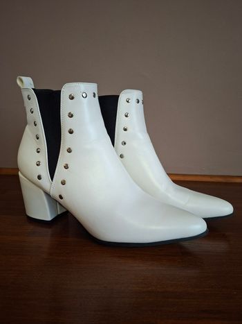 Bottines pointues blanche 