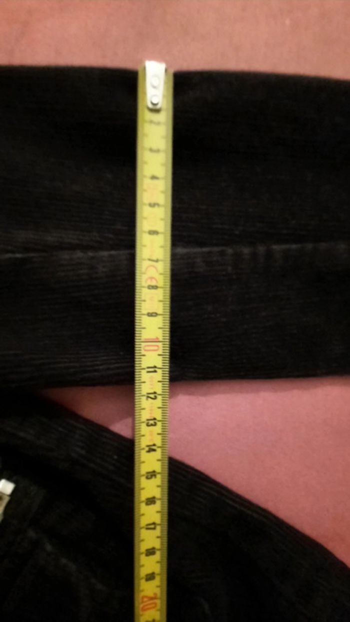Veste côtelée noire fille T. 10 ans - photo numéro 6