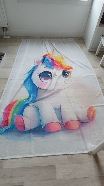 Rideau voilage licorne