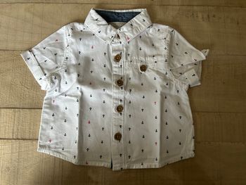 Chemise blanche ancre