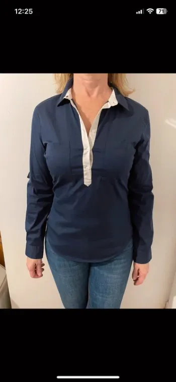 Chemisier zara marine femme
