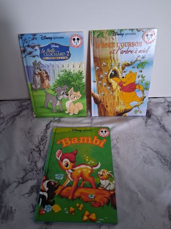 Lot de 3 livre Disney
