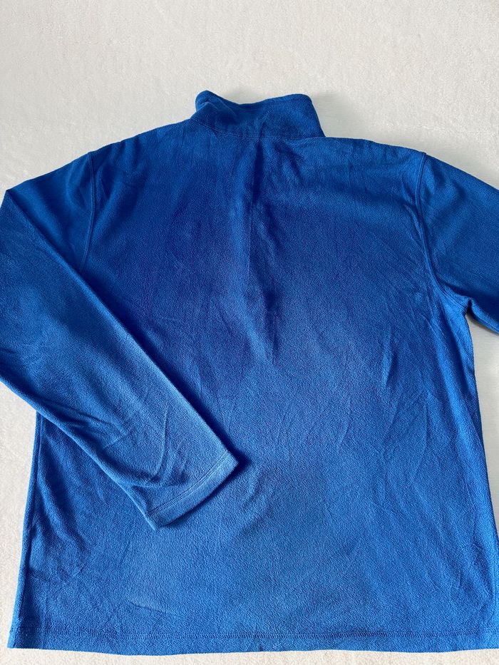 Polaire The North Face Homme taille L – couleur bleu quart zip avec col Haut en très bon état - photo numéro 6