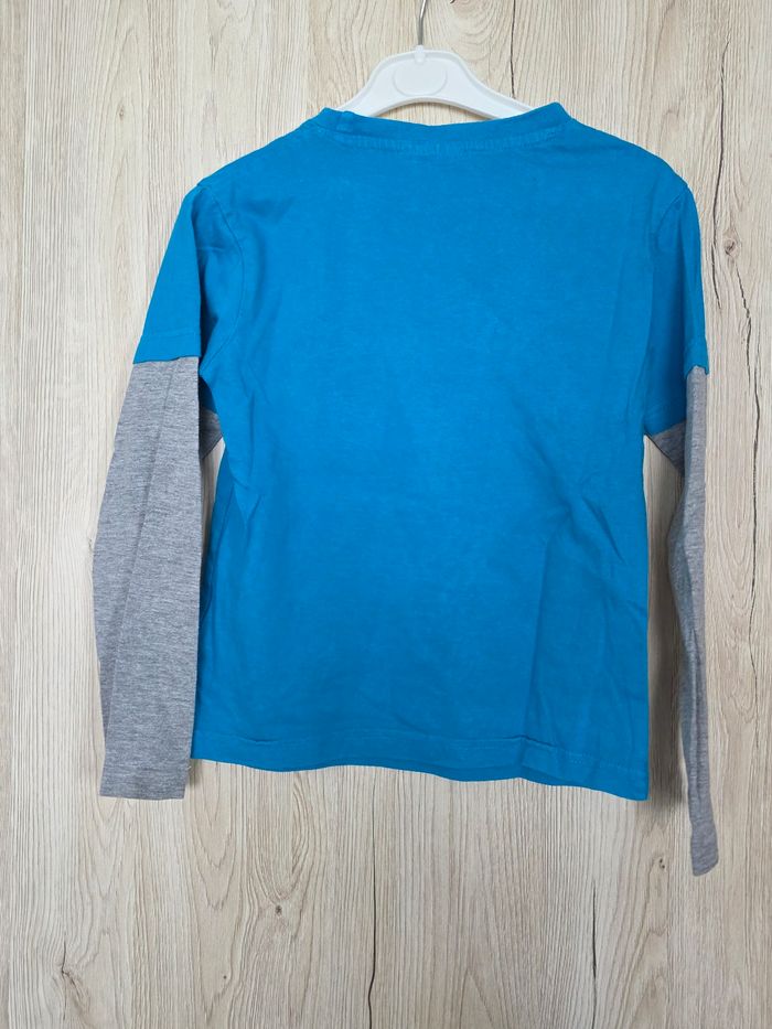 TEE-SHIRT MANCHE LONGUE DISNEY PIXAR THE CARS TURQUOISE/GRIS 6ANS - photo numéro 2