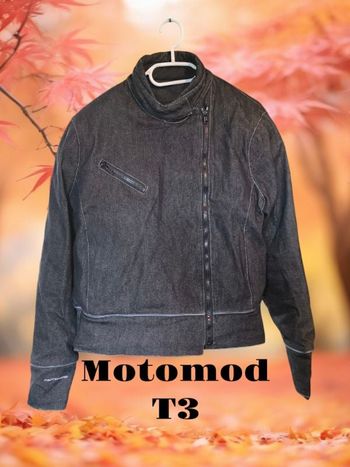Beau blouson de motard en jeans épais taille 38  Imperméable