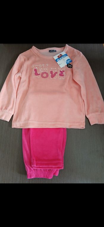 pyjamas fille en velours 6 ans