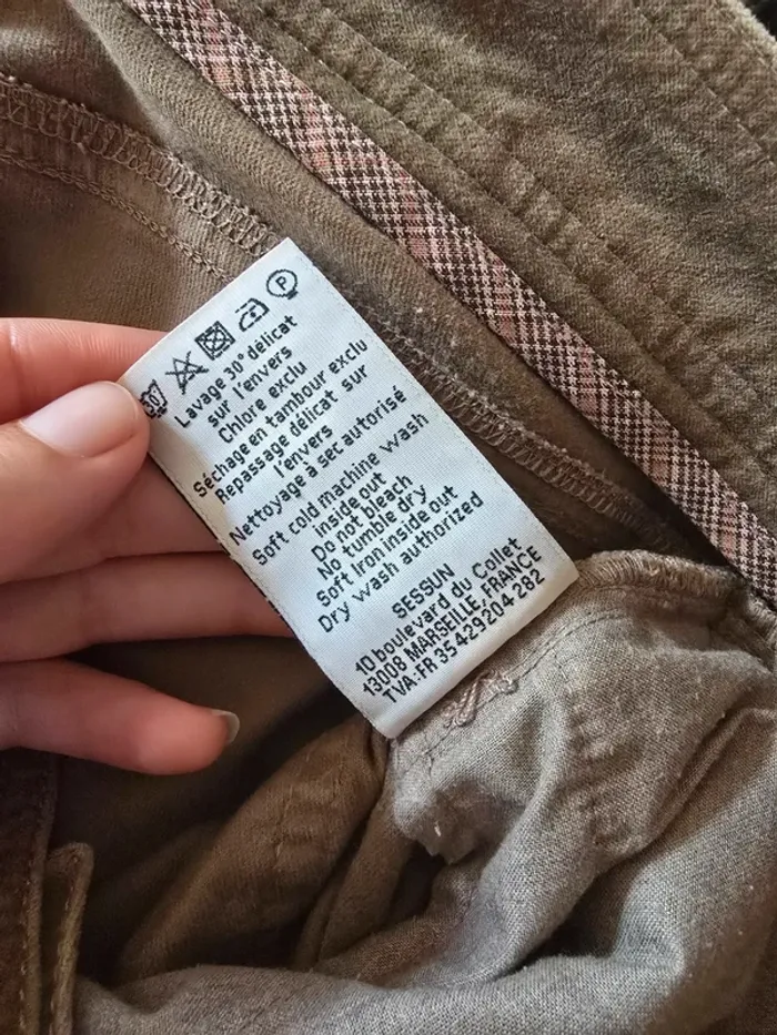 Pantalon velours sessun taille 38 patt garett - photo numéro 8