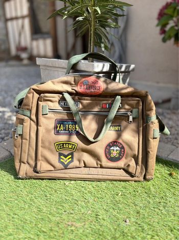 Sac militaire U.S AirForce - kaki toile - avec différents match intégré -