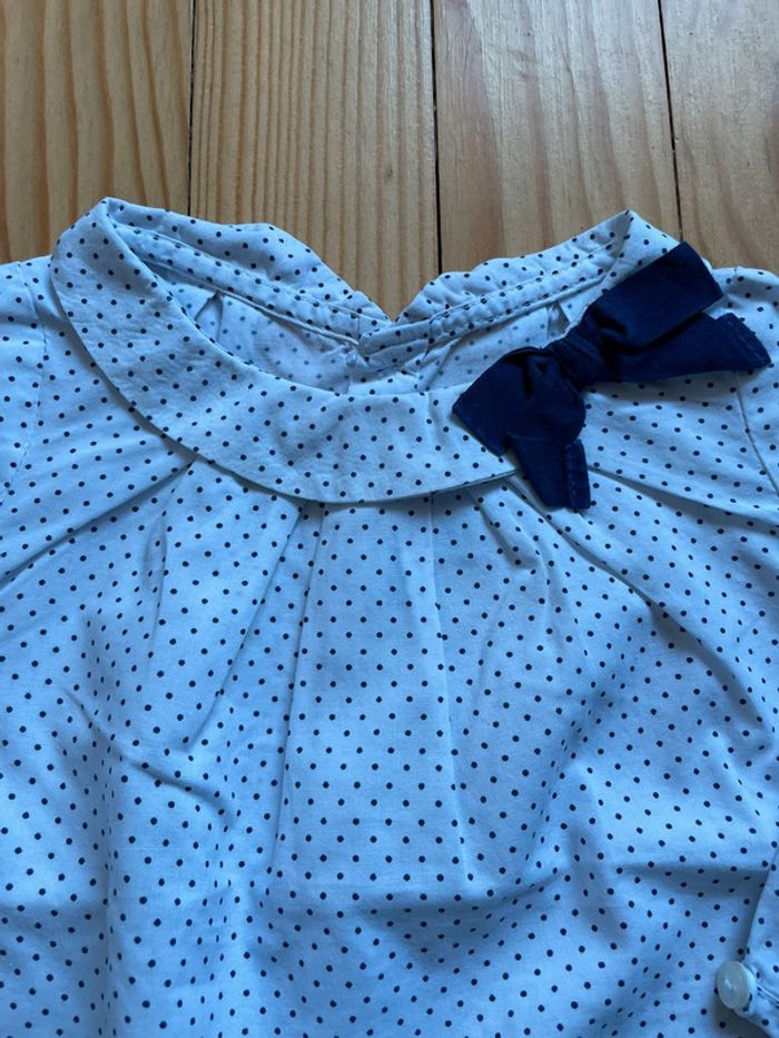 Blouse à pois jacadi 6M - photo numéro 2