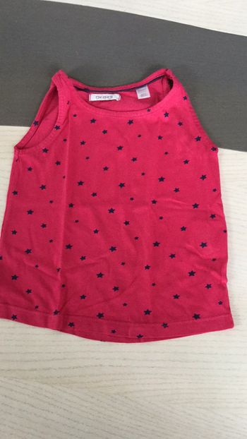 Débardeur Okaidi fuschia étoiles 3 ans