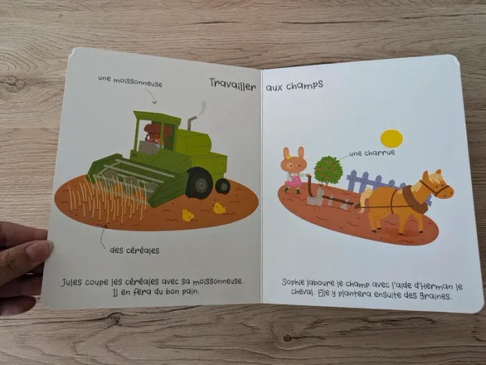 Livre carton jeune enfant La Ferme - photo numéro 12