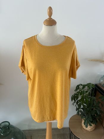 T-shirt jaune Kiabi - Taille 50-52