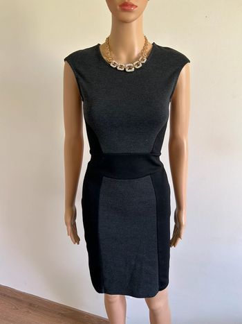 Robe noire et grise à manches courtes Morgan taille 36 TBE