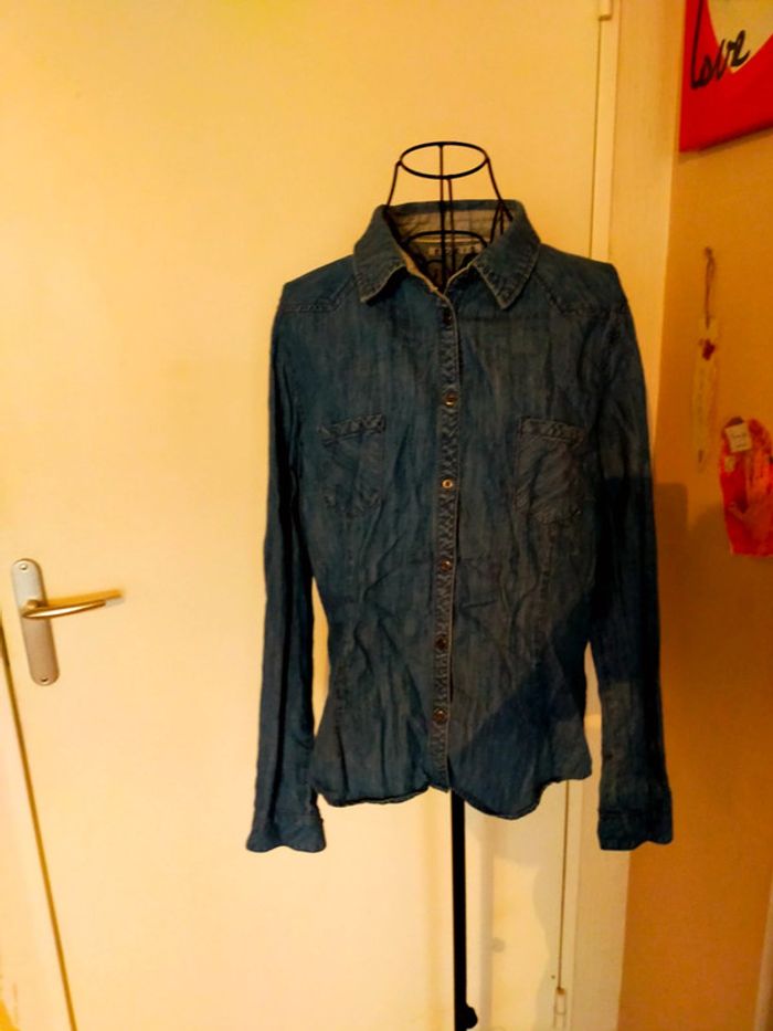 Jolie chemise imitation jean # rentrée - photo numéro 3