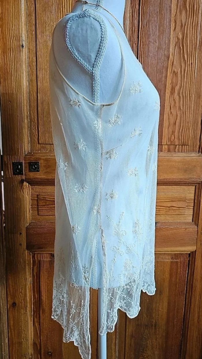 Sublime top vintage dentelle de Calais - photo numéro 2