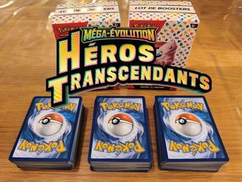 Lot 75 cartes Pokémon FR Méga Évolution Héros Transcendants ME2.5