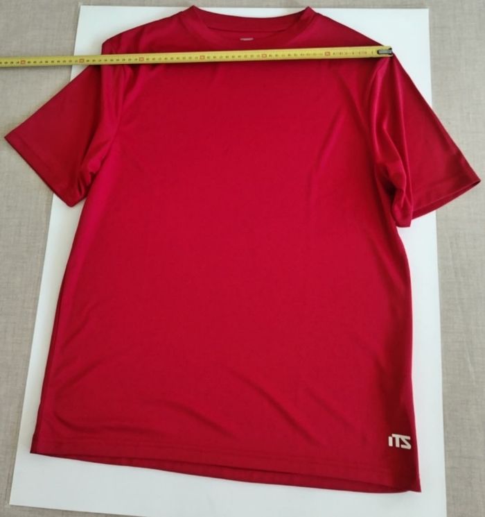 Tee-shirt rouge ITS taille L - photo numéro 7