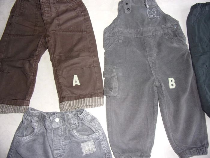 Lot de 3 pantalons + salopette - HIVER 18 mois - photo numéro 3