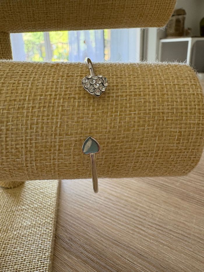 Bracelet jonc argenté - photo numéro 5