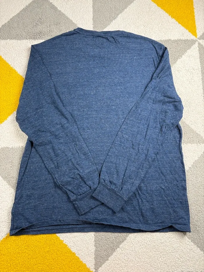Tee-shirt à manches longues Polo Ralph Lauren | Bleu chiné | Taille L - photo numéro 3