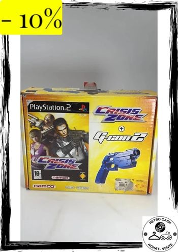Jeu Sony Playstation 2 PS2 Pack Crisis Zone + G-Con 2