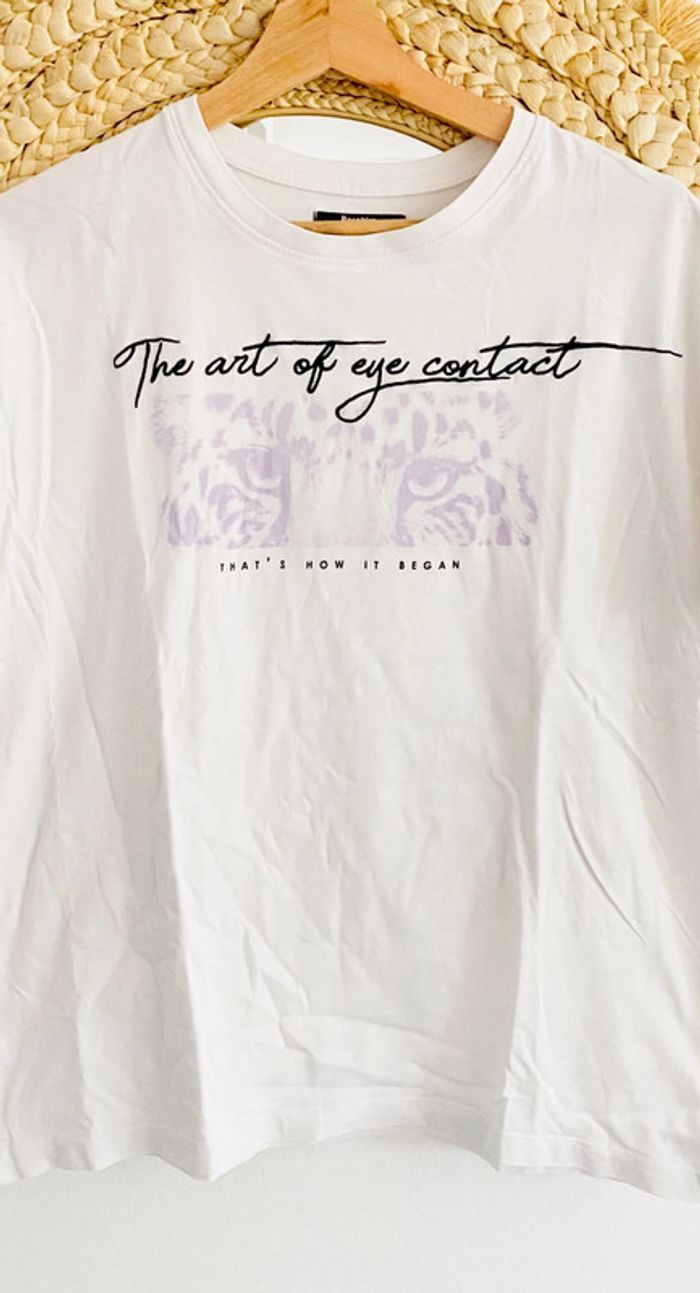 T-shirt à manches courtes Bershka taille M parfait état - photo numéro 2