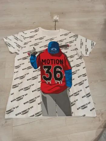 Tee shirt blanc flocage homme xl