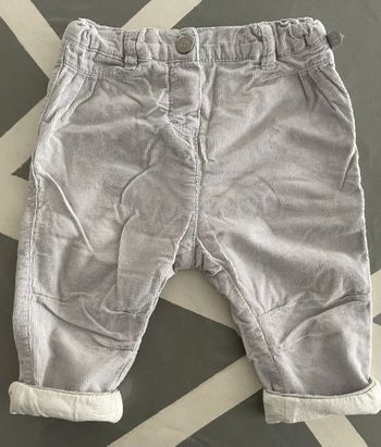 Pantalon fille velours 6 mois Obaïbi