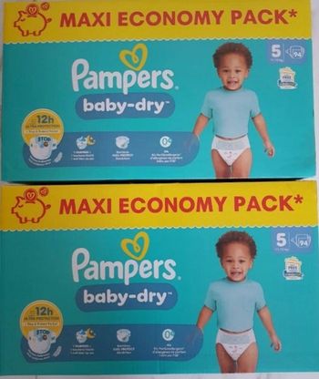 Couches pampers baby-dry T5
