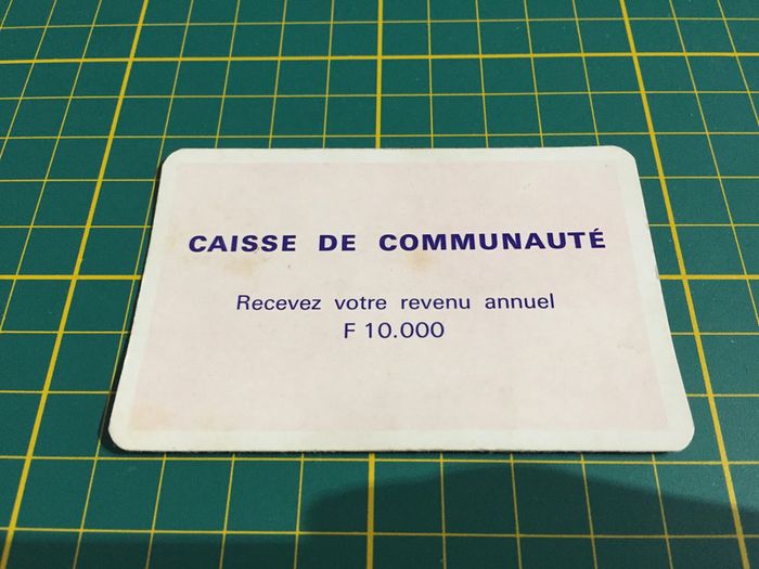 Recevez votre revenu annuel carte caisse de communauté pièce Monopoly Miro Parker company #A63