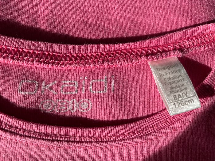 T-shirt rose fille Okaidi bio 8 ans - photo numéro 2