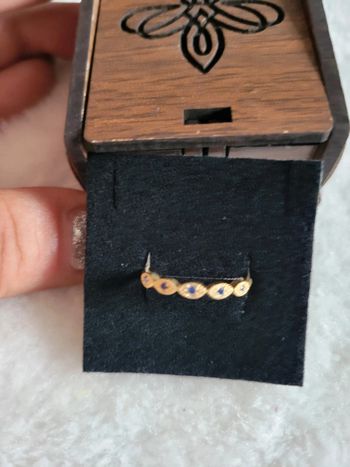 Bague réglable argent 925 dorée ajustable