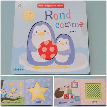 🔴 Rond comme  🟩 Mon imagier en relief, tout carton (84)