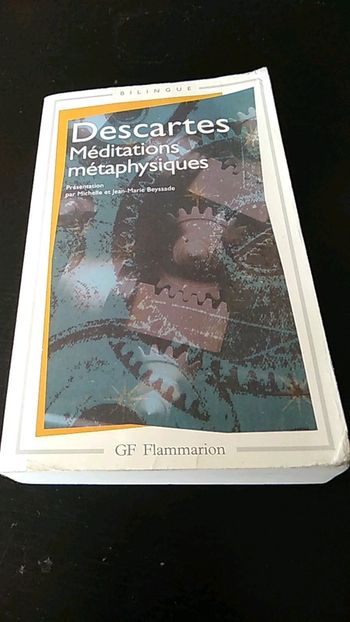 Livre Méditations methaphysiques de Descartes