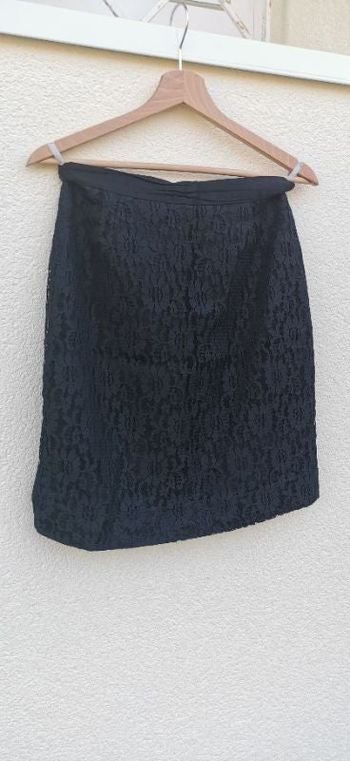 Jupe droite dentelle