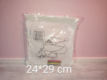 Sac sport de Noël à colorier