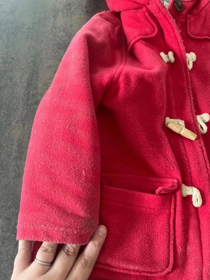 Duffel-coat rouge intérieur mouton petit bateau - photo numéro 3