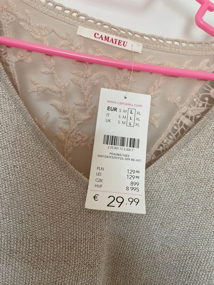 Top en maille Camaïeu taille L - photo numéro 8