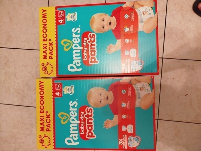 2 Maxi economy pack couches Pampers pants taille 4 - ENVOI RAPIDE ET SOIGNÉ