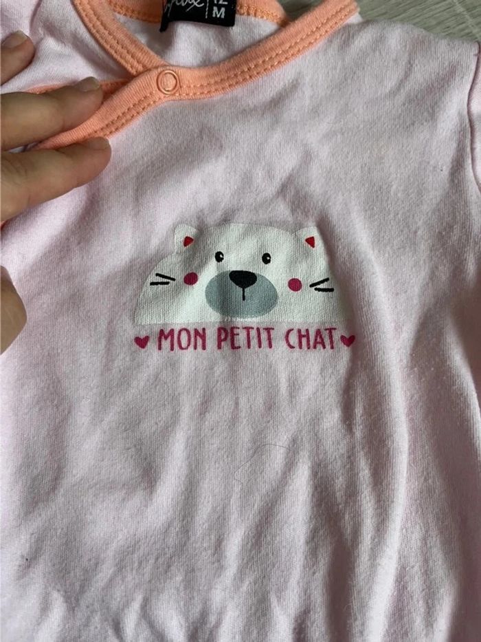 Pyjama bébé fille 1 pièce 12 mois - photo numéro 2