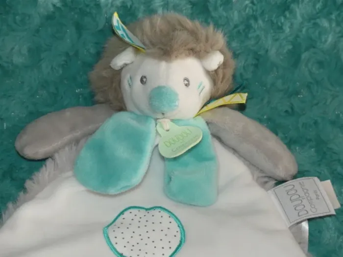 Doudou plat hérisson Tiwipi Doudou et compagnie 🦔parfait état - photo numéro 2
