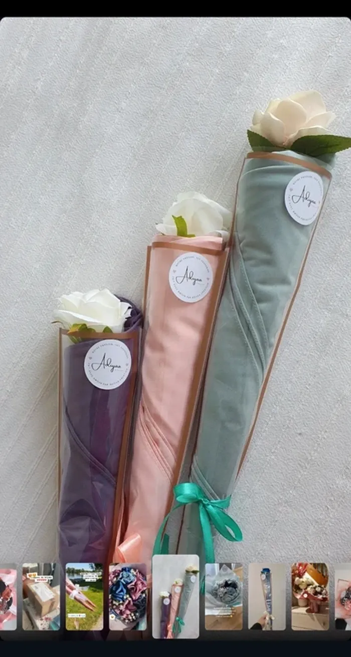 Bouquet de hijabs soie de Médine ou Jersey prémium - photo numéro 9