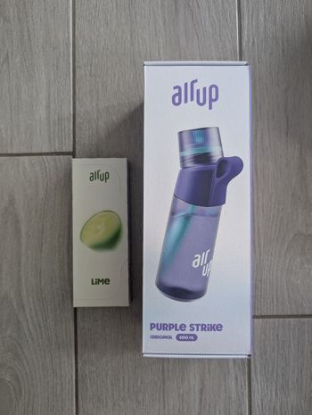 Gourde Air Up Purple Strike 600ml neuve + 3 pods