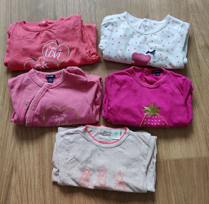 Lot pyjamas printemps été fille 12 mois