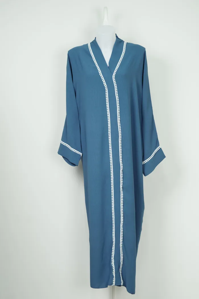 Abaya en jazz, Robe longue fluide et légère - photo numéro 2