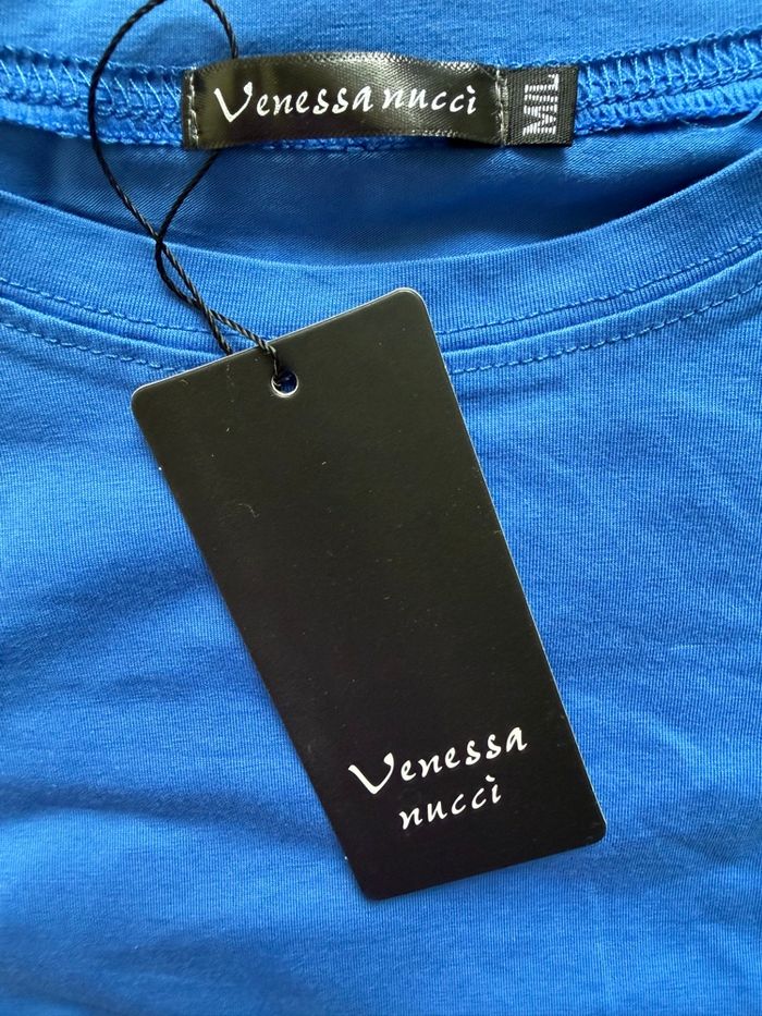 T-shirt imprimé, bleu roi, Vanessa nucci, Taille M/L - photo numéro 3