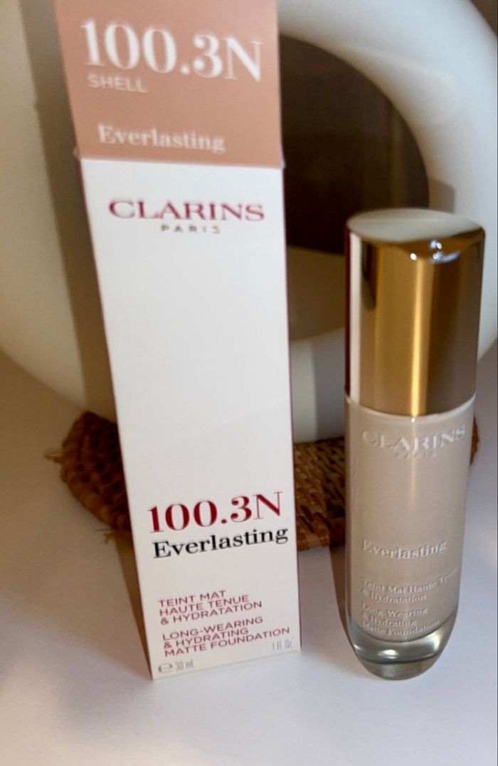 CLARINS Everlasting Foundation 100.3N Shell NEUF 55€ Luxe Longue Tenue