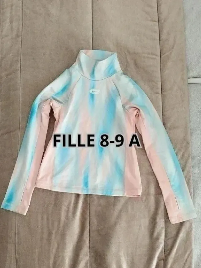 Haut Nike Pro à manches longues col montant pour filles 8-9 ans - photo numéro 6