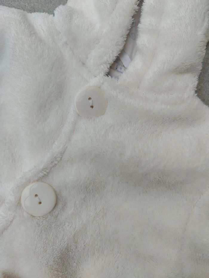 Jolie manteau blanc fille 3 mois - photo numéro 3
