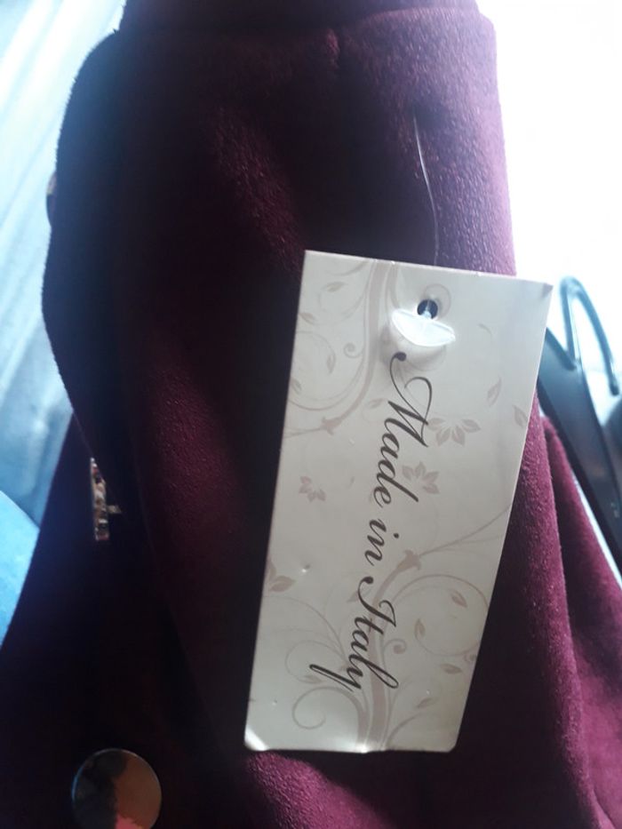 Jupe bordeau avec dentelle - photo numéro 5